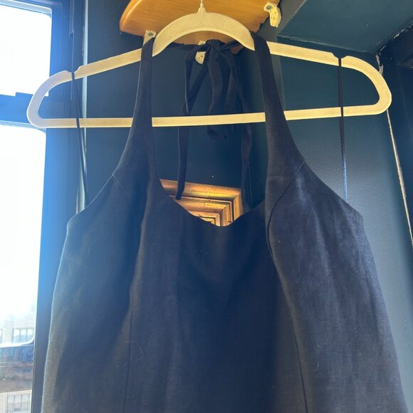 Ref Yana Linen Dress - Halter w/ Structured Bodice - Picture 8 of 11